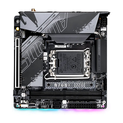 Gigabyte B760I AORUS PRO Wi-Fi 6E Intel B760 DDR5 Mini-ITX Gaming Motherboard-tpstech.in