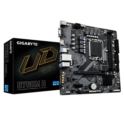 Gigabyte B760M H Intel B760 LGA1700 DDR5 Micro-ATX Motherboard-tpstech.in