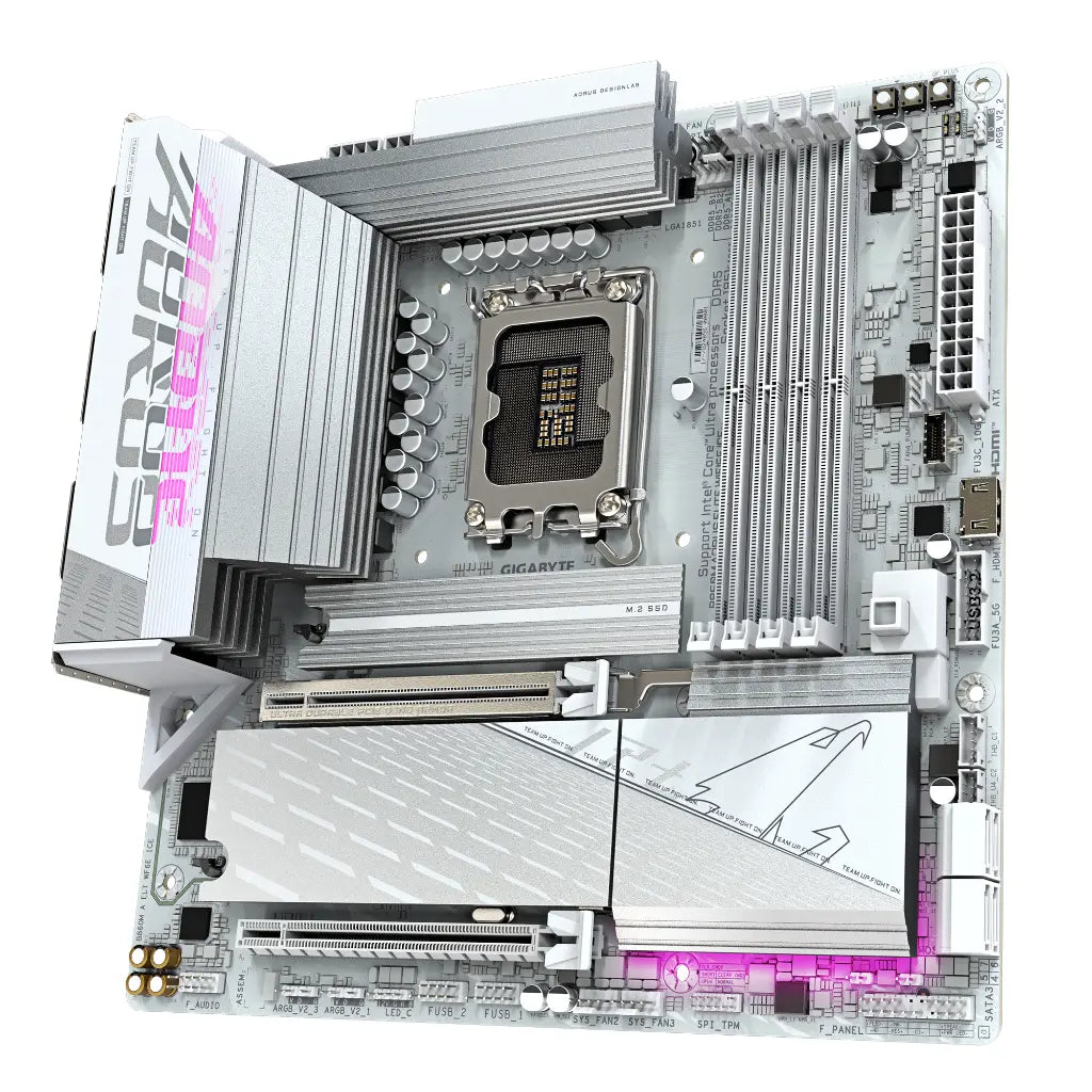 Gigabyte B860M AORUS ELITE WIFI6E ICE Intel B860 LGA1851 DDR5 Micro-ATX Motherboard-tpstech.in