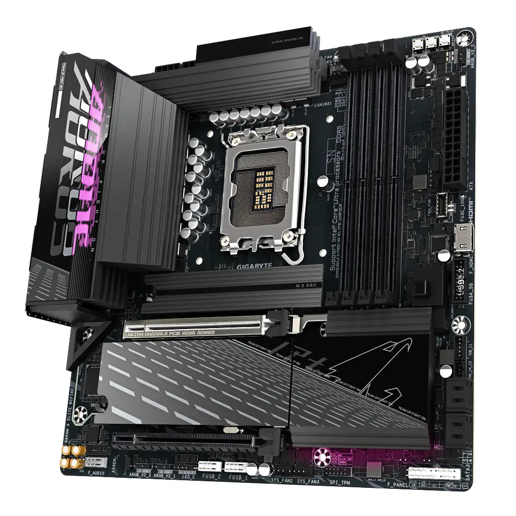 Gigabyte B860M AORUS ELITE WIFI6E Intel B860 LGA1700 DDR5 Micro-ATX Motherboard-tpstech.in
