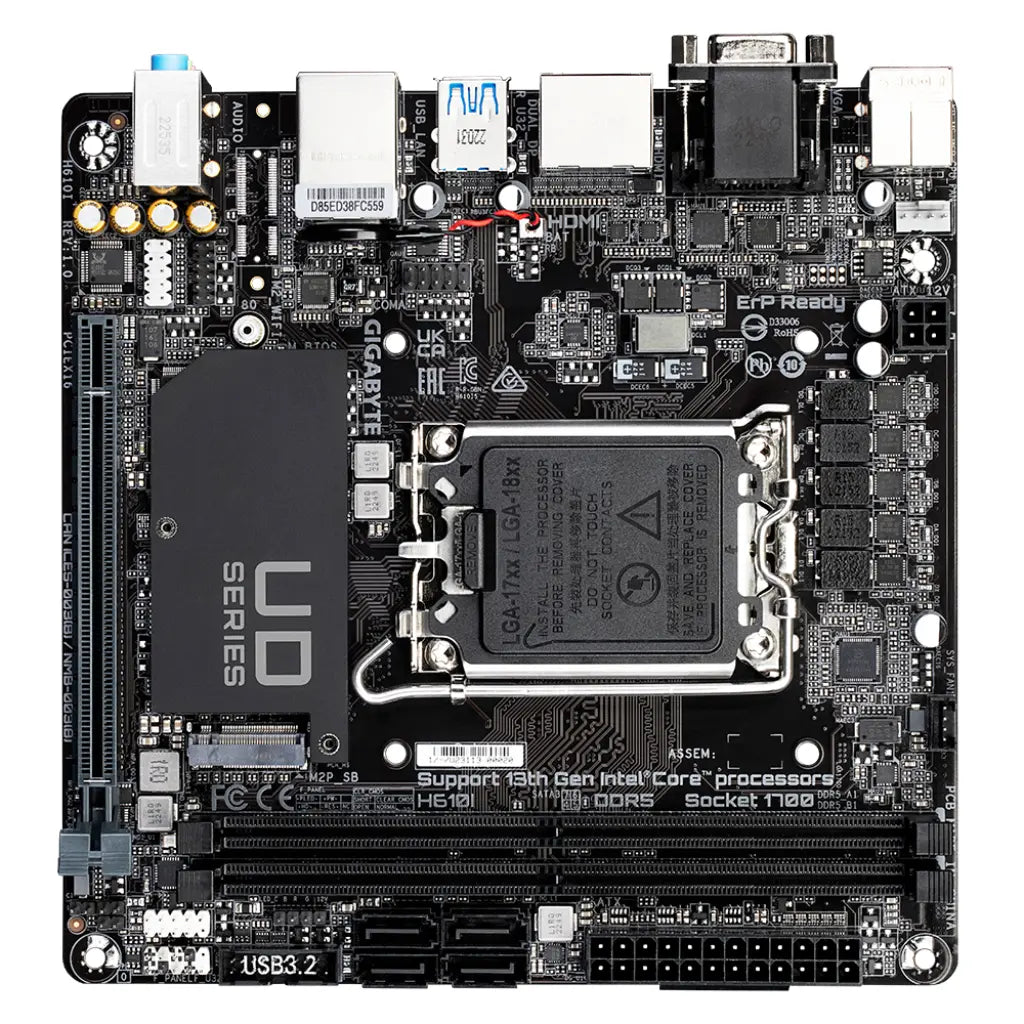 Gigabyte H610I Intel H610 LGA1700 DDR5 Mini-ITX Motherboard-tpstech.in
