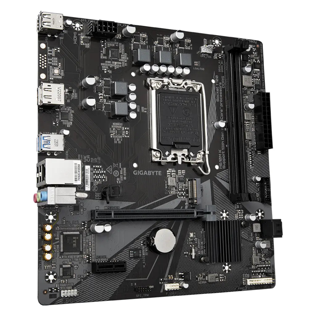 Gigabyte H610M K Intel H610 LGA1700 DDR4 Micro-ATX Motherboard-tpstech.in