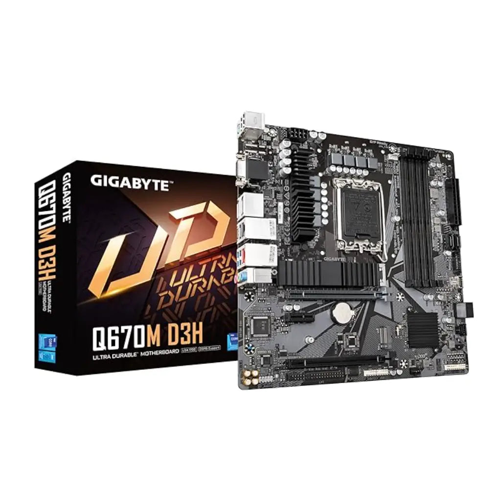 Gigabyte Q670M D3H DDR4 Intel Q670 LGA1700 Micro-ATX Motherboard-tpstech.in
