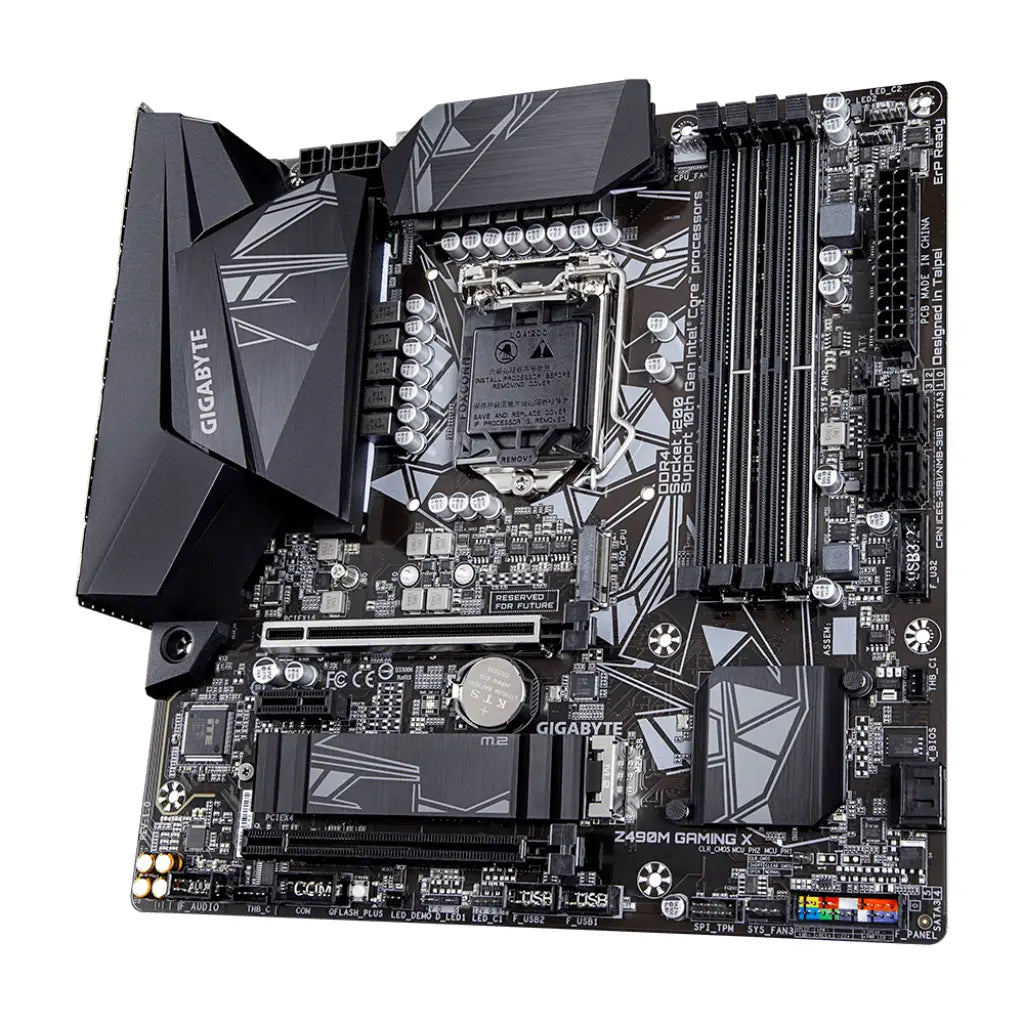 Gigabyte Z490M Gaming X Intel Z490 LGA1200 DDR4 Micro-ATX Motherboard -tpstech.n
