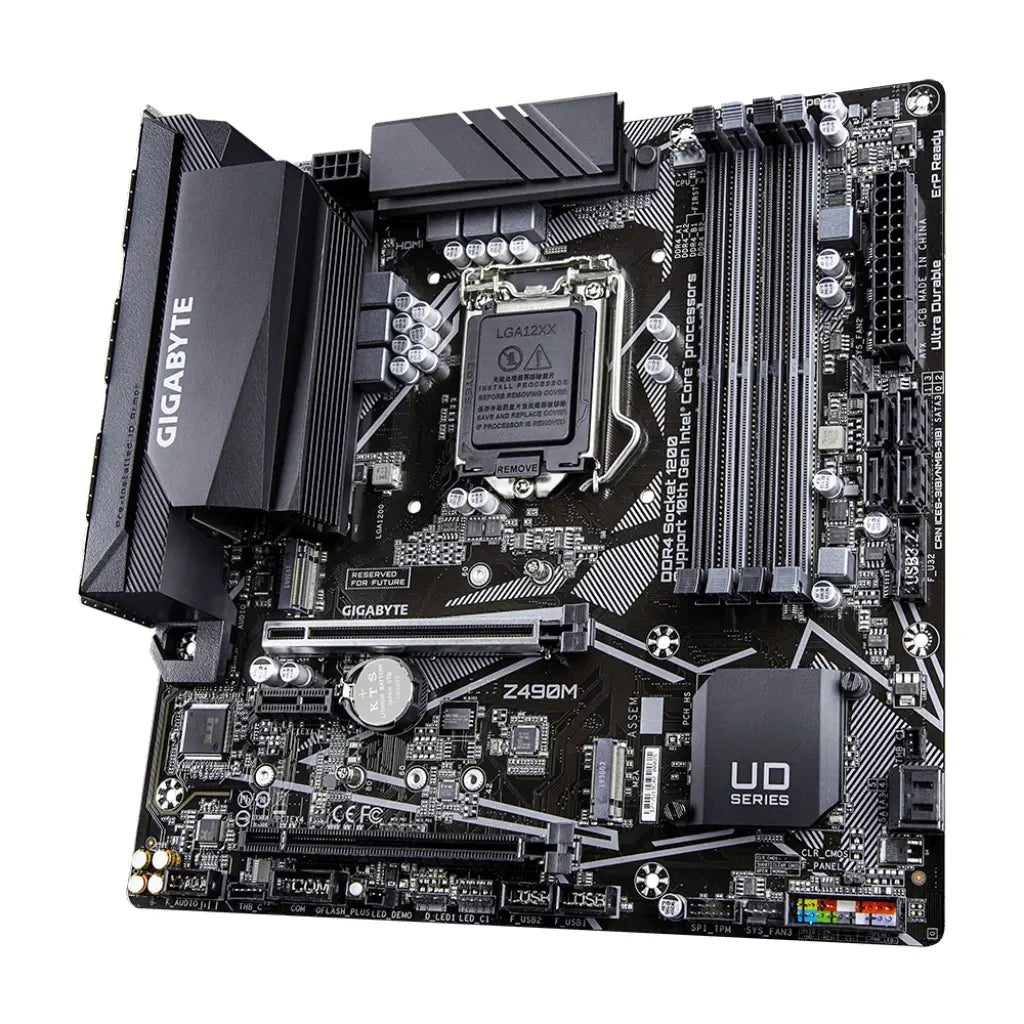 Gigabyte Z490M Intel Z490 LGA1200 DDR4 Micro-ATX Motherboard-tpstech.in