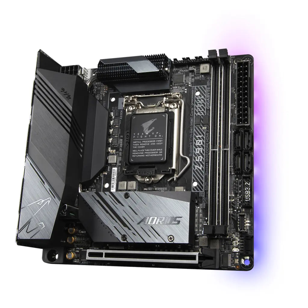 Gigabyte Z590I AORUS ULTRA Intel Z590 LGA1200 DDR4 Mini-ITX Motherboard-tpstech.in