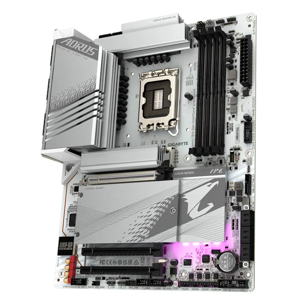 Gigabyte Z790 AORUS ELITE AX ICE Intel Z790 LGA1700 DDR5 ATX Motherboard-tpstech.in