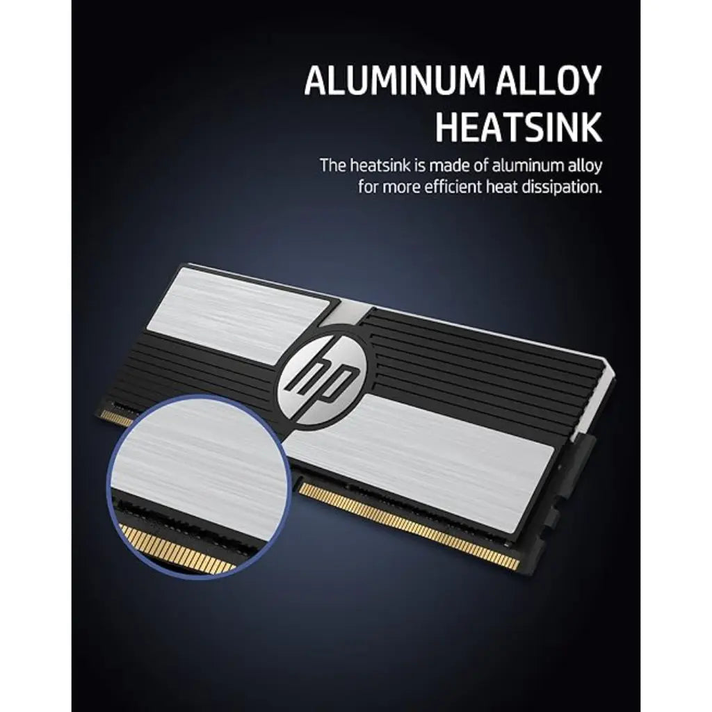 HP V10 16GB (8GBx2) RGB DDR4 RAM 3600 MHz Gaming Desktop Memory-tpstech.in