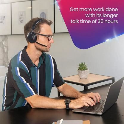 Jabra Evolve2 65 MS Mono Wireless Bluetooth Headset USB‑A - Black-tpstech.in