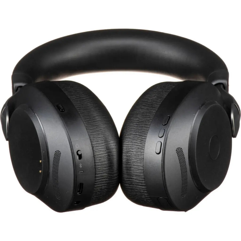 Jabra Evolve2 85 UC Wireless Noise-Canceling Over‑Ear Headset with Stand USB Type‑A - Black-tpstech.in