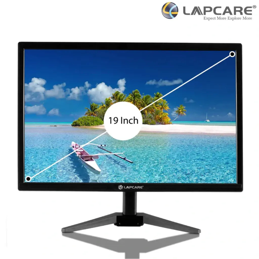 LAPCARE LM195WDH 19" 60Hz HD LED Monitor with VGA & HDMI Ports-tpstech.in