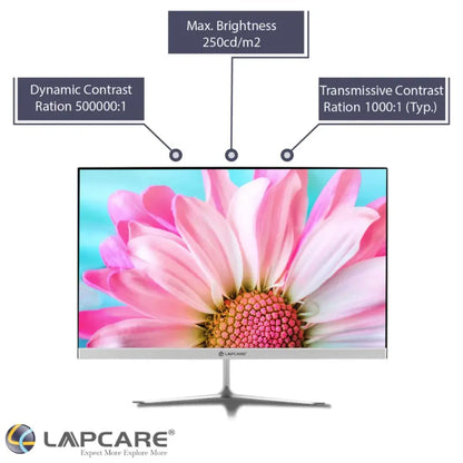 LAPCARE LM22WHD 22" 60Hz 5ms Full HD LED Wall Mountable Monitor-tpstech.in