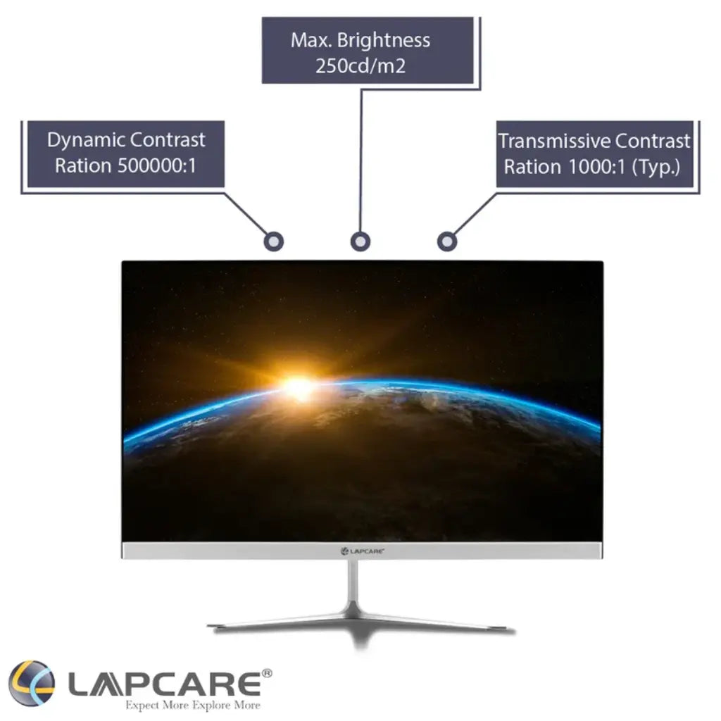 LAPCARE LM24WFHD 24" 60Hz 5ms Full HD LED Wall Mountable Monitor-tpstech.in