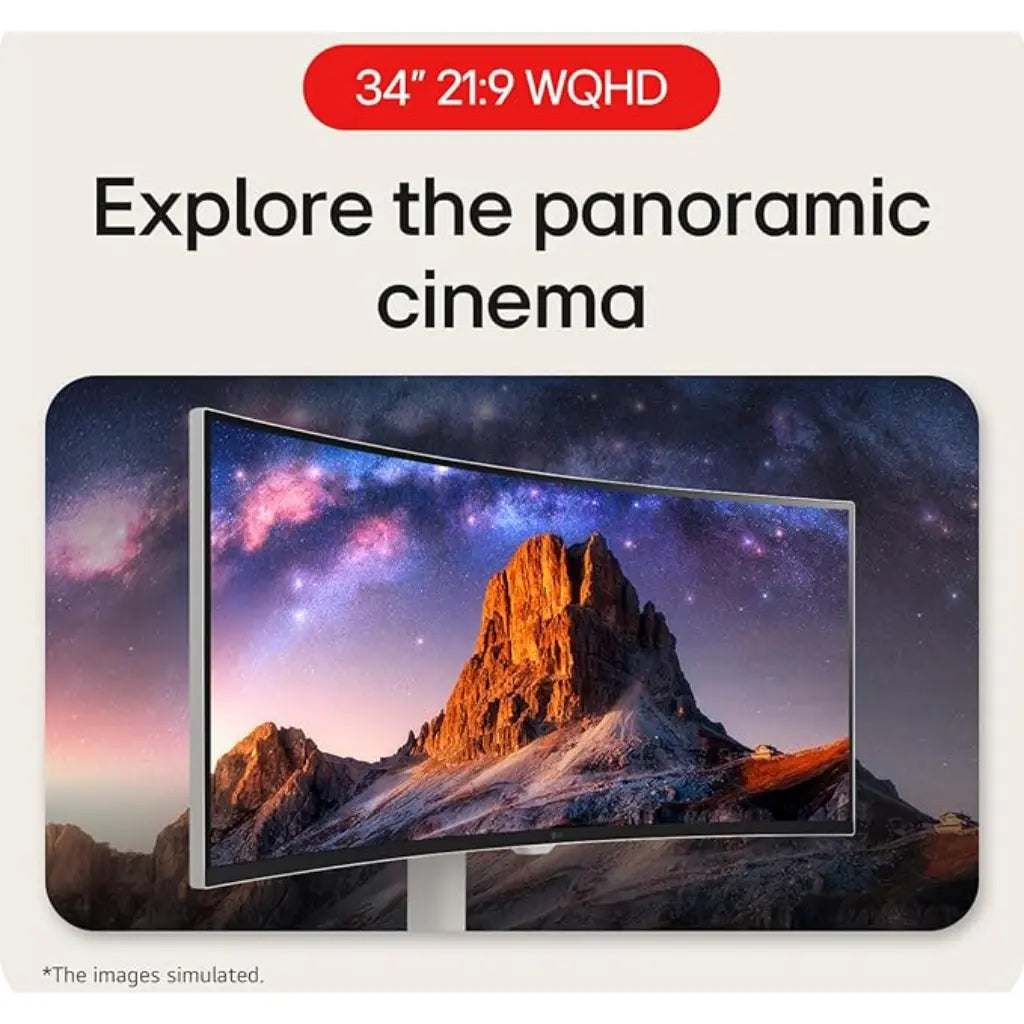 LG 34SR65QC-W 34" UltraWide Curved WQHD Smart Monitor with webOS-tpstech