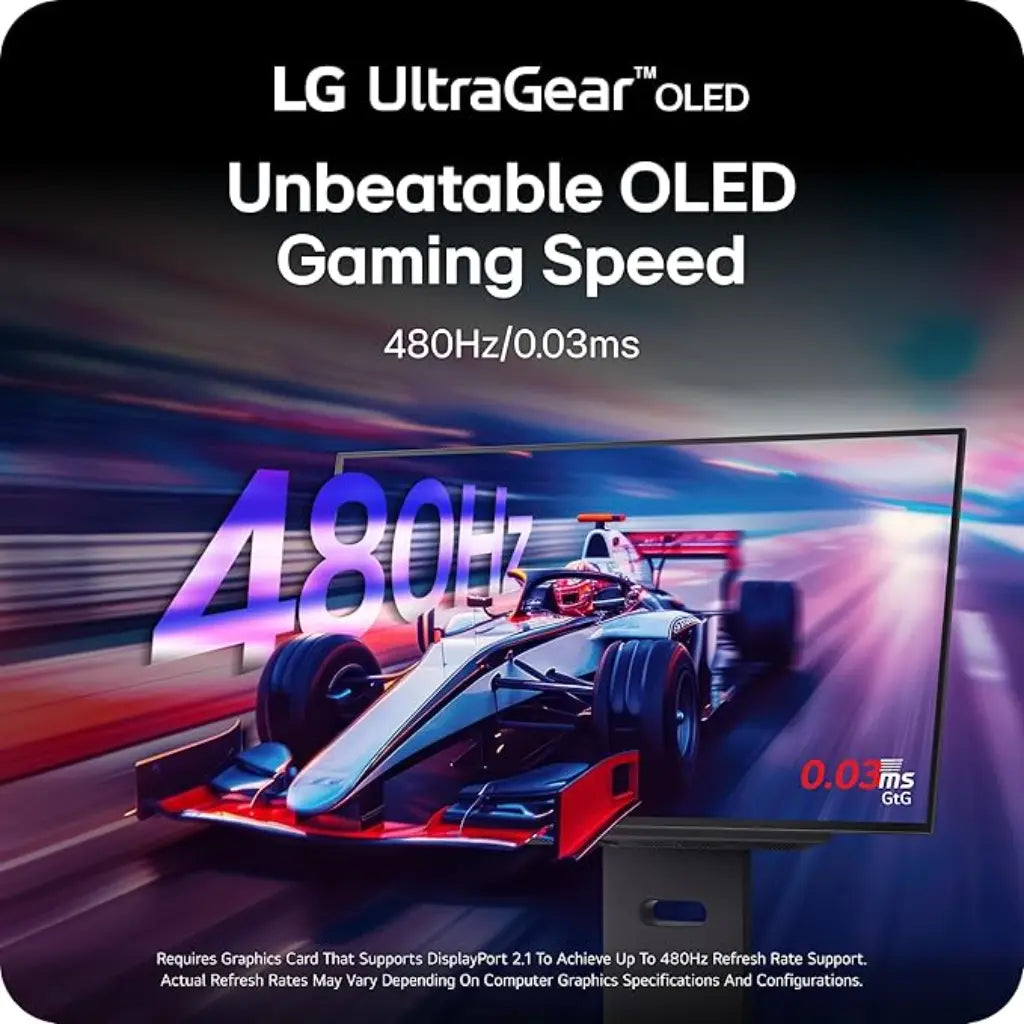 LG UltraGear 27GX790A 27" 480Hz OLED QHD 1440P Gaming Monitor-tpstech