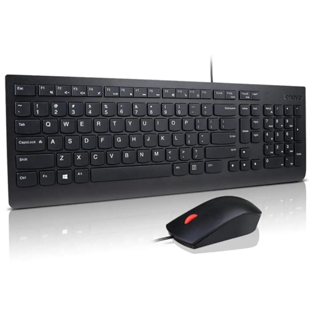 Lenovo Essential 4X30L79883 Wired Keyboard & Mouse Combo - Black-tpstech.in