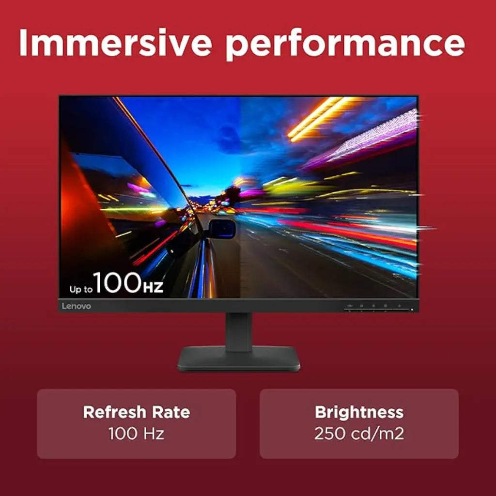Lenovo L24 ‑ 4e 23.8″ 100 Hz FHD IPS Borderless Monitor HDMI/VGA Tilt Stand-tpstech.in
