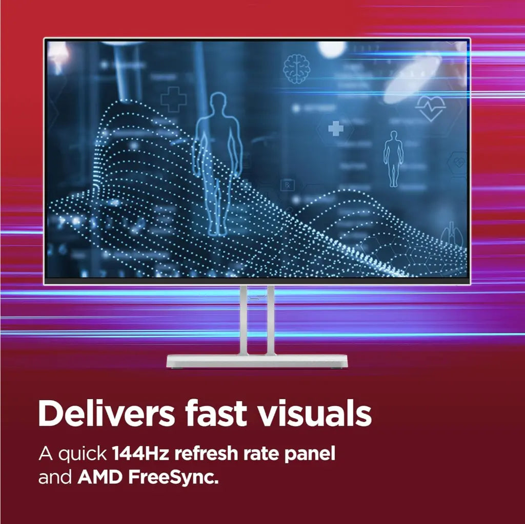 Lenovo L27-4C 27" 144Hz FHD IPS Monitor with AMD FreeSync Built in Speakers-tpstech.in