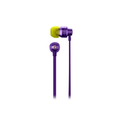 Logitech G333 Wired Gaming Earphones with Dual Drivers & In-Line Mic Purple-tpstech.in