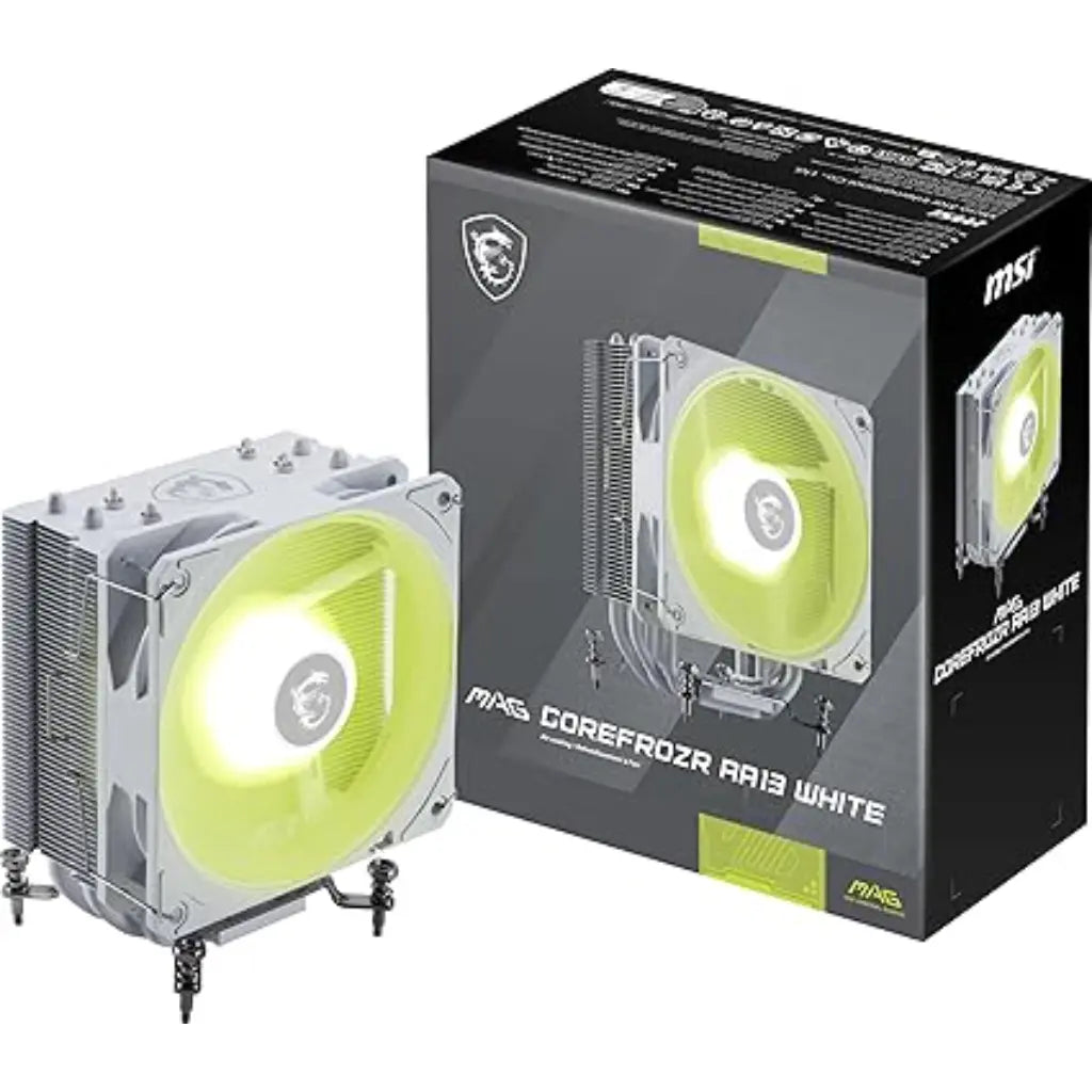 MSI MAG COREFROZR AA13 ARGB 120mm CPU Air Cooler - White