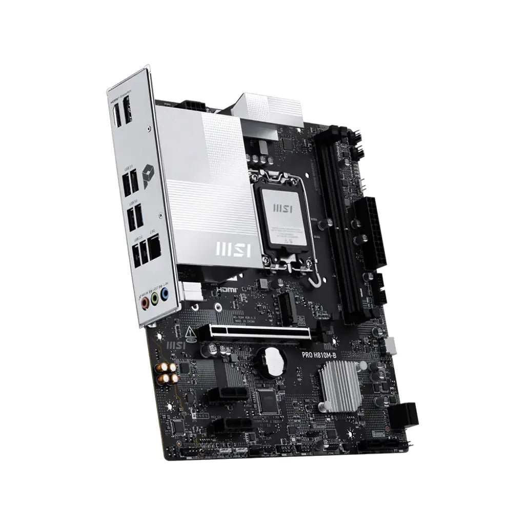 MSI PRO H810M‑B Intel H810 LGA1851 Micro‑ATX DDR5 Motherboard-tpstech.in