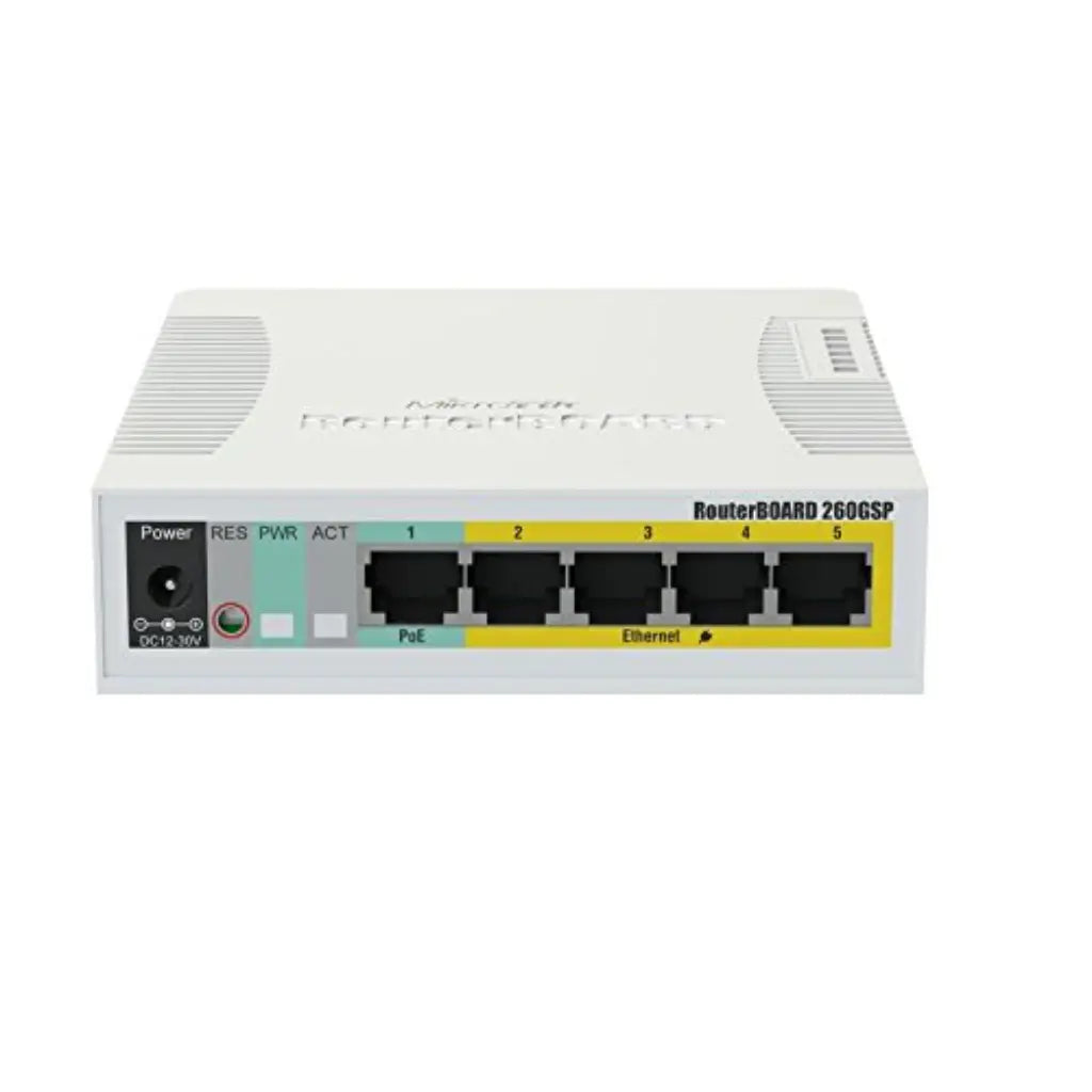 MikroTik CSS106-1G-4P-1S 5-Port Gigabit PoE Smart Switch with 1 SFP Port-tpstech.in