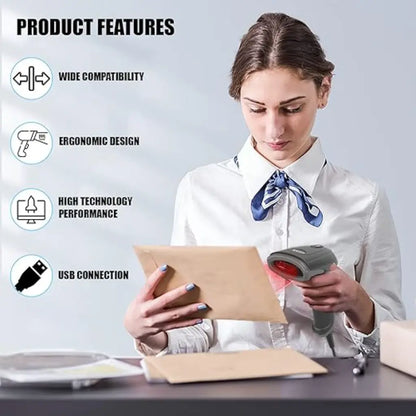 Newland NLS‑HR1150P‑30 1D Linear Imager Handheld Barcode Scanner USB Corded-tpstech.in