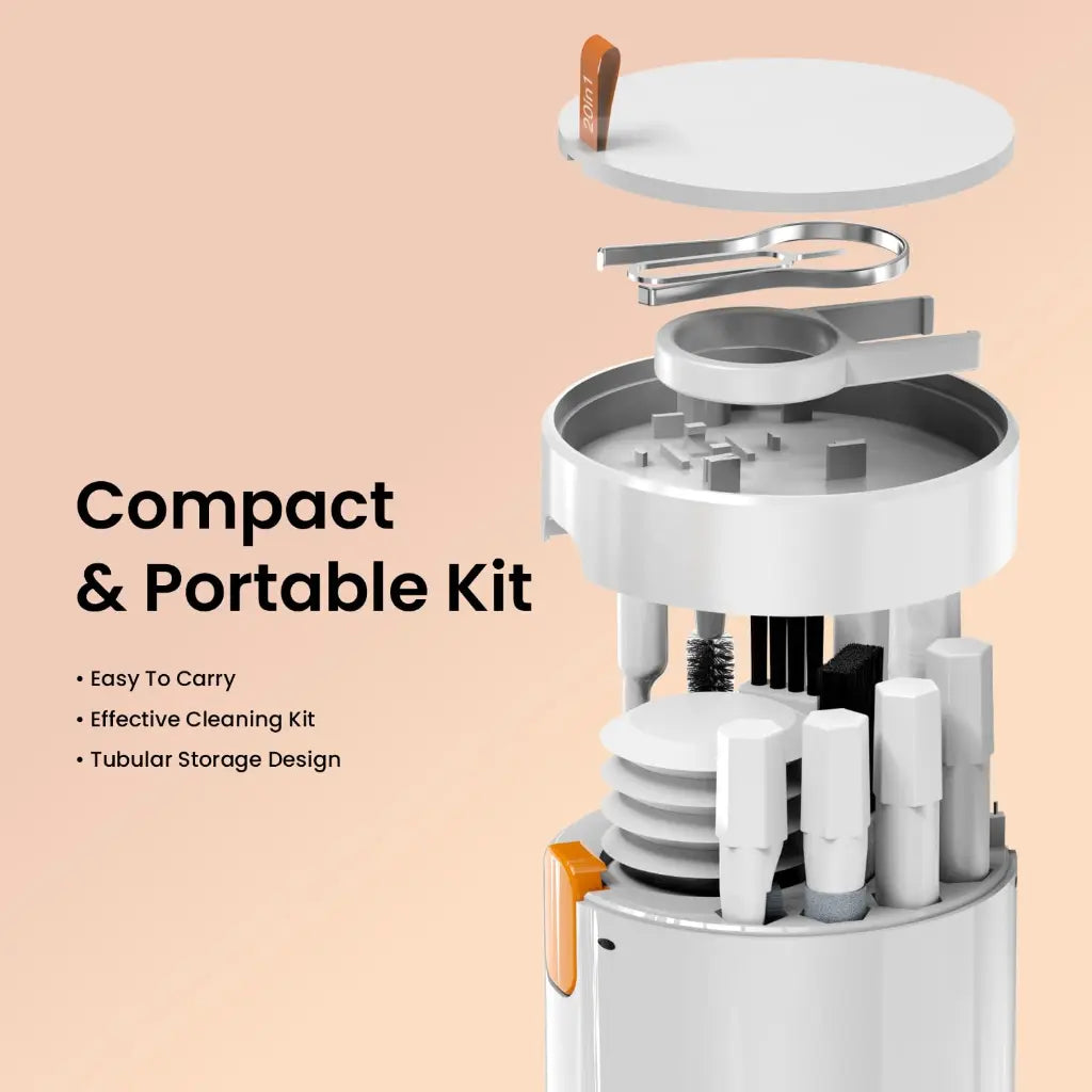 Portronics Clean G POR 2031 20 in 1 Multifunctional Gadget Cleaning Kit-tpstech.in