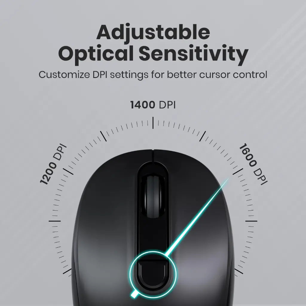 Portronics Key8 Combo POR 2400 Wireless Keyboard and Mouse Set Adjustable DPI-tpstech.in