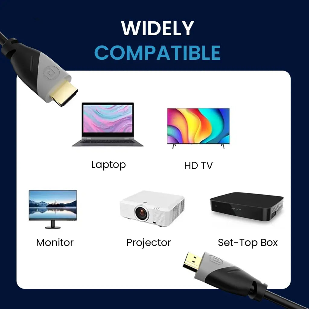 Portronics Konnect Sync POR 2057 HDMI Cable 1.5m-tpstech.in