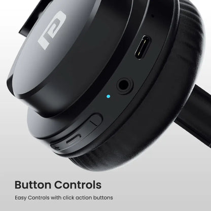 Portronics Muffs M2 POR 1882 Bluetooth 5.3 Over Ear Headphones 40Hrs Playtime-tpstech.in