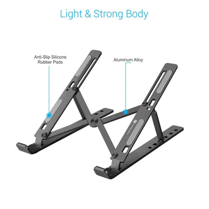 Portronics My Buddy K POR 421 Adjustable Aluminium Laptop Stand-tpstech.in