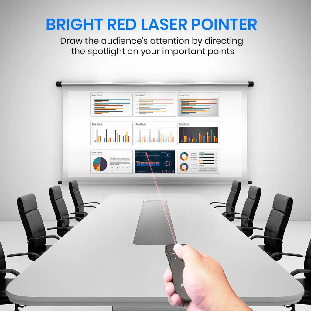 Portronics SlideMate POR 2188 Wireless Presenter Remote with Red Laser-tpstech.in