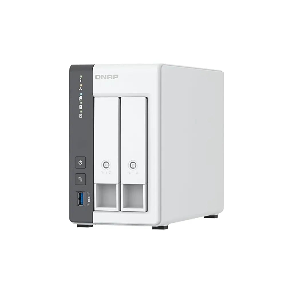 QNAP TS-216G Quad Core 2 Bay 2.5GbE Desktop Network Attached Storage - White-TPSTECH.IN