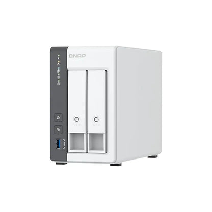 QNAP TS-216G Quad Core 2 Bay 2.5GbE Desktop Network Attached Storage - White-TPSTECH.IN