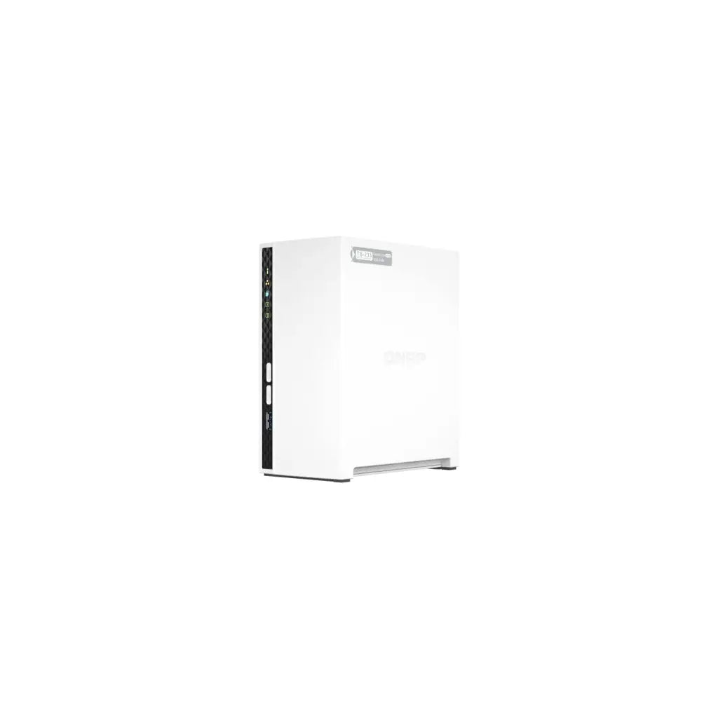 QNAP TS-233 Quad Core 2 Bay Desktop Network Attached Storage Enclosure - White-tpstech.in