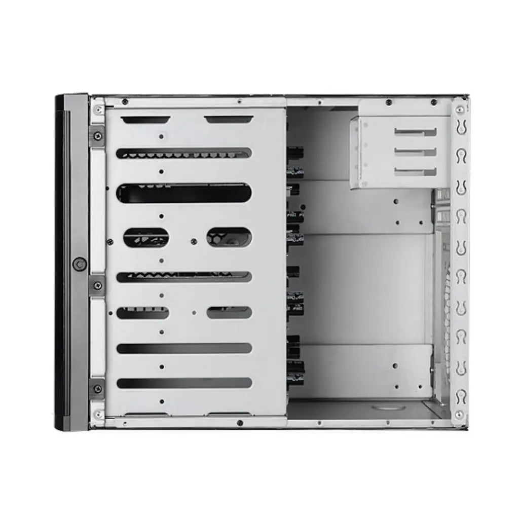 SilverStone DS380 Mini ITX Mini DTX NAS Cabinet with 8 Hot Swap Bays USB 3.0 Black-tpstech.in