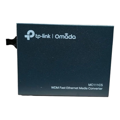 TP-Link Omada MC111CS 10/100Mbps WDM Media Converter Single-Mode Fiber SC Connector -tpstech.in