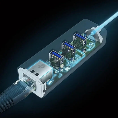 TP-Link UE330C USB Type-C 3-Port Hub with Gigabit Ethernet Adapter USB 3.0-tpstech.in