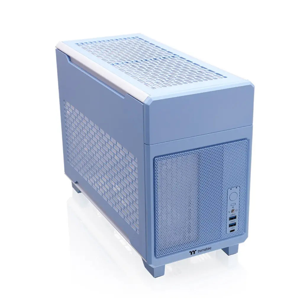 Thermaltake TR100 Mini-ITX Dual-Chamber Computer Case with PCIe 4.0 Riser - Hydrangea Blue-tpstech.in