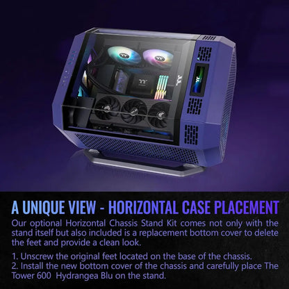 Thermaltake Tower 600 Future Dusk ATX Mid Tower Chassis with Octagonal Vertical Design-tpstech.in