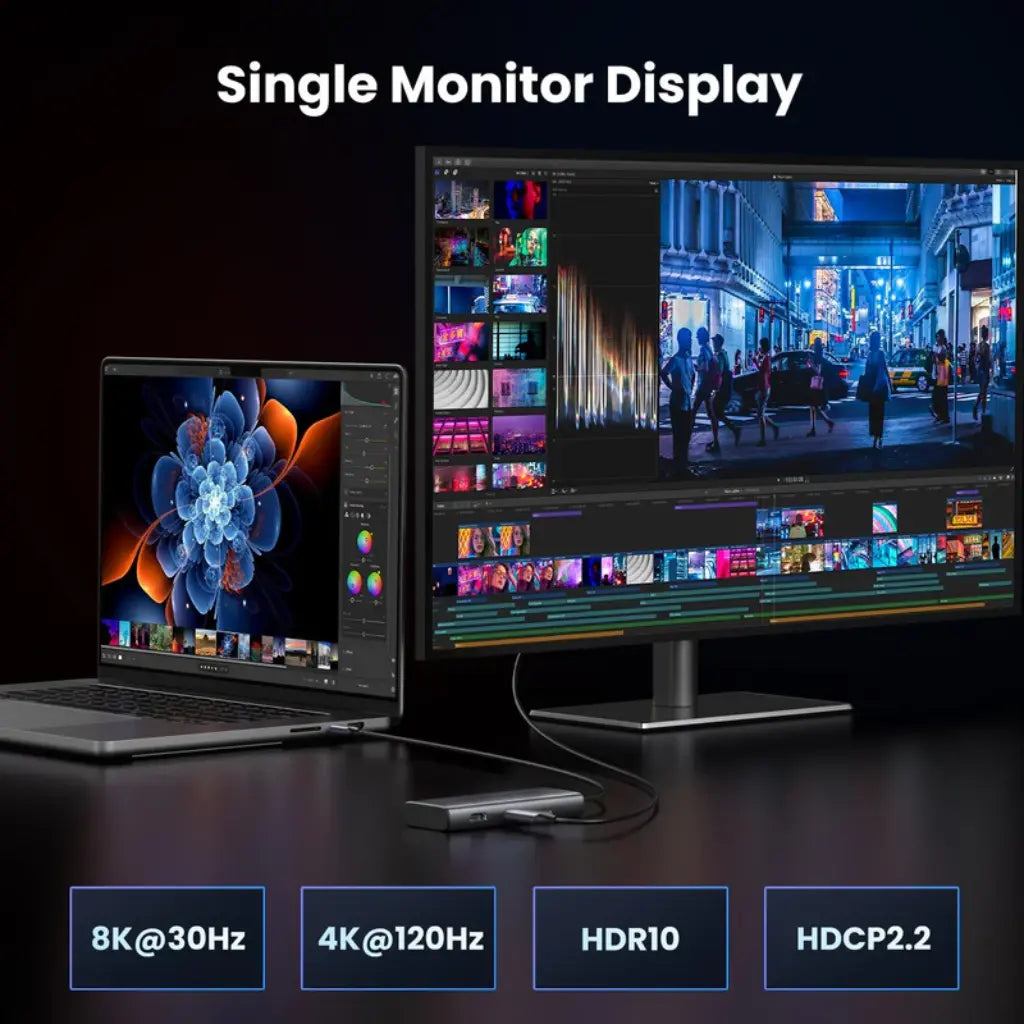 Ugreen Revodok Pro 15852 6-in-1 USB-C Hub with 4K@60Hz DisplayPort 100W PD-tpstech.in