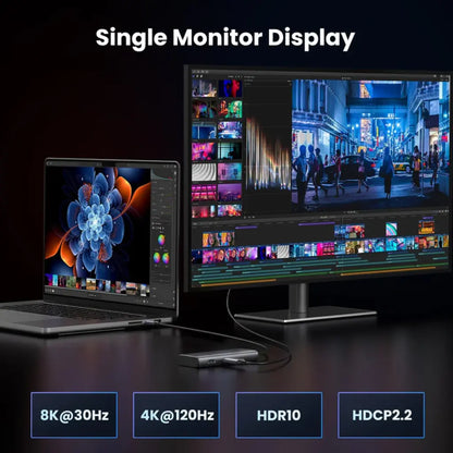 Ugreen Revodok Pro 15852 6-in-1 USB-C Hub with 4K@60Hz DisplayPort 100W PD-tpstech.in