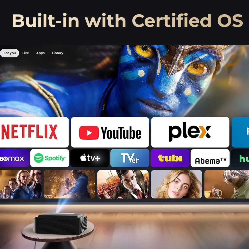 WZATCO Legend Pro Certified 4K HDR Smart Projector with Google TV Wi‑Fi 6-tpstech.in