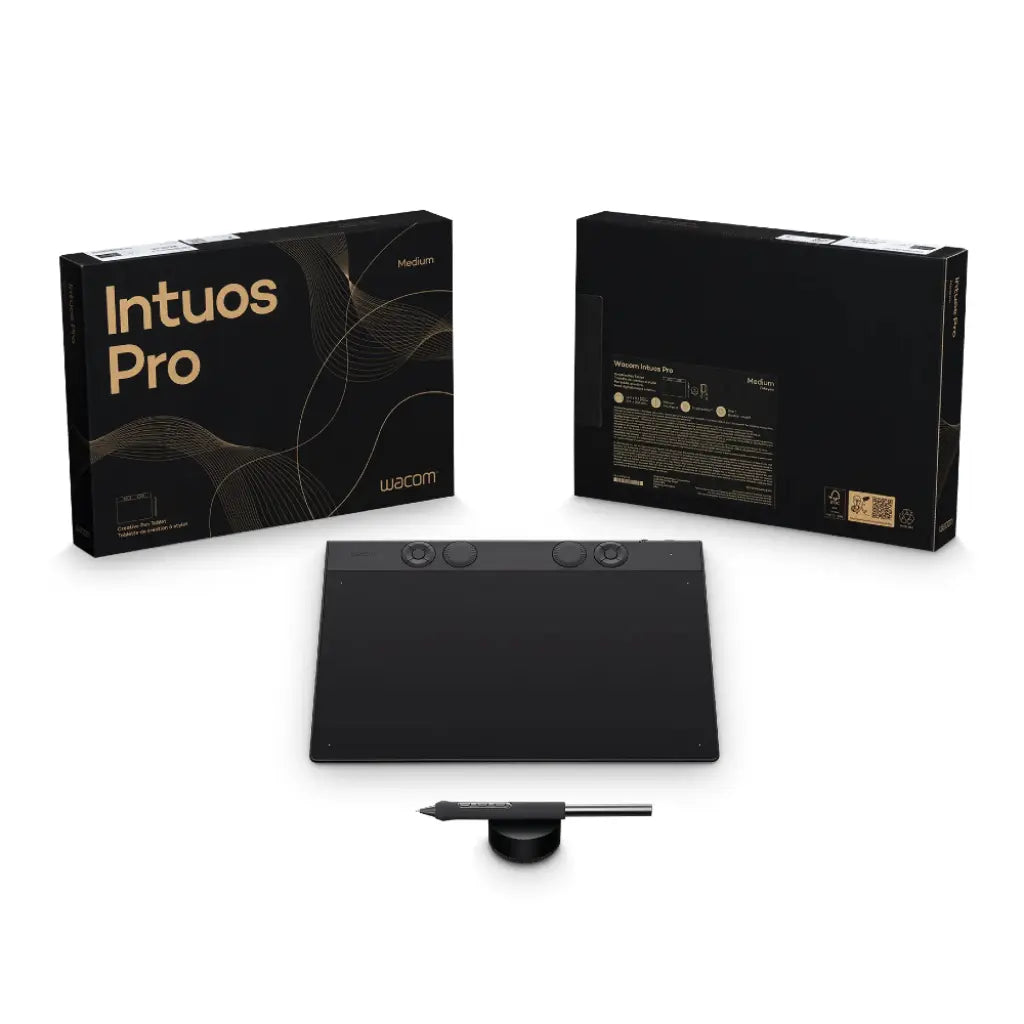 Wacom Intuos Pro Medium PTK-670KOA Graphic Drawing Tablet with Pro Pen 3-tpstech.in