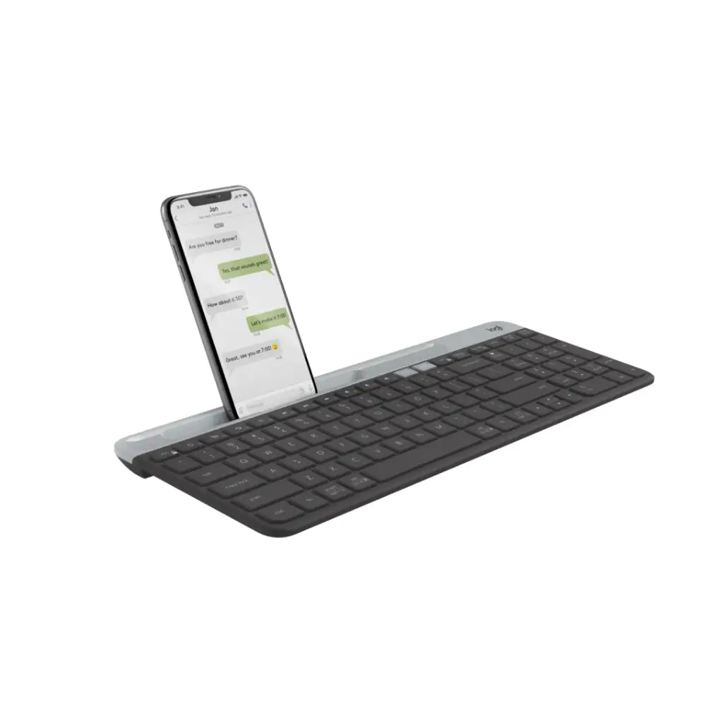 Logitech K580 Ultra Slim Multi-Device Wireless Quiet Keyboard - Graphite
