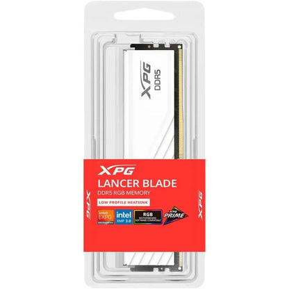 XPG Lancer Blade RGB DDR5 RAM 16GB 6000MHz CL48 Gaming Desktop Memory White