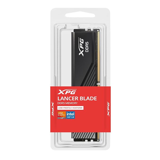 XPG LANCER DDR5 RAM 16GB 6000MHz CL48 Gaming Desktop Memory Black