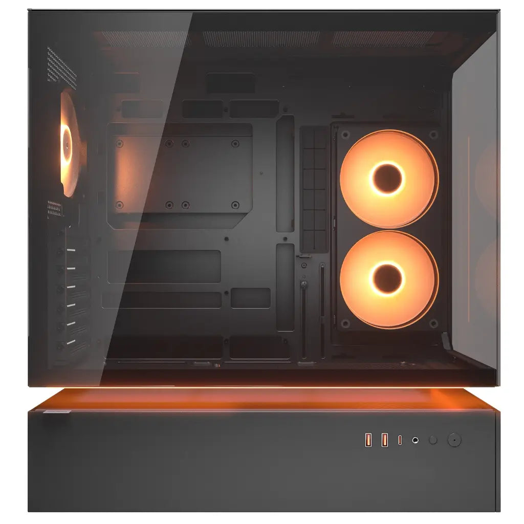 Cougar CFV235 Tempered Glass ATX Mid‑Tower Gaming Case with Central Floating Ventilation - Black