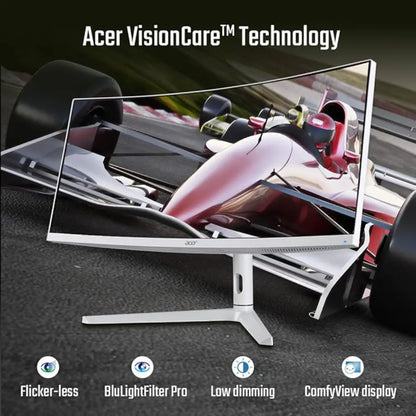 Acer XZ306CX 29.5" 2560x1080 200Hz 1ms Ultrawide Curved Gaming Monitor - White